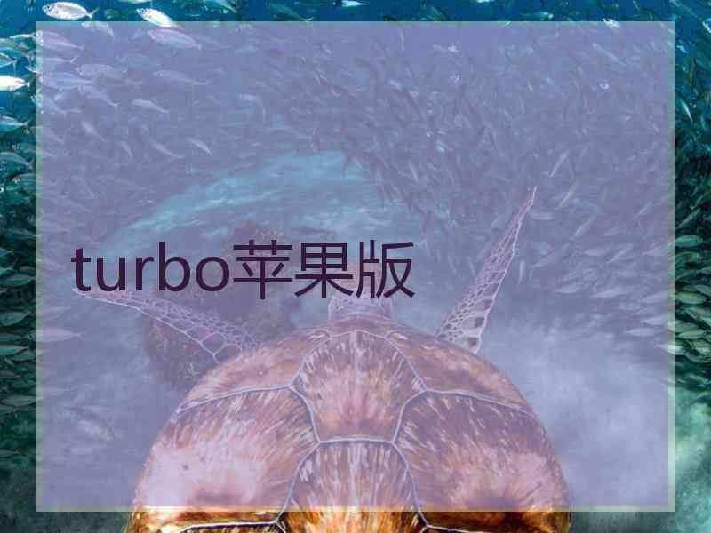 turbo苹果版