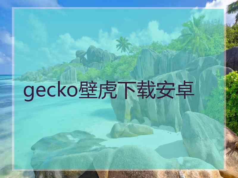 gecko壁虎下载安卓