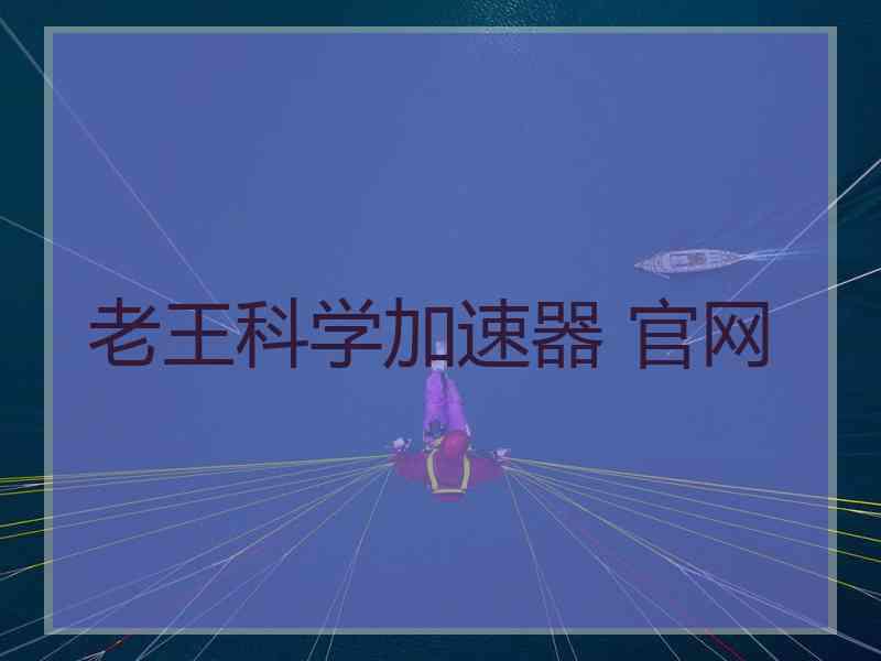 老王科学加速器 官网