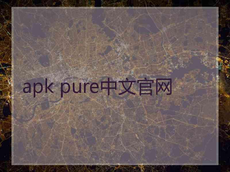 apk pure中文官网