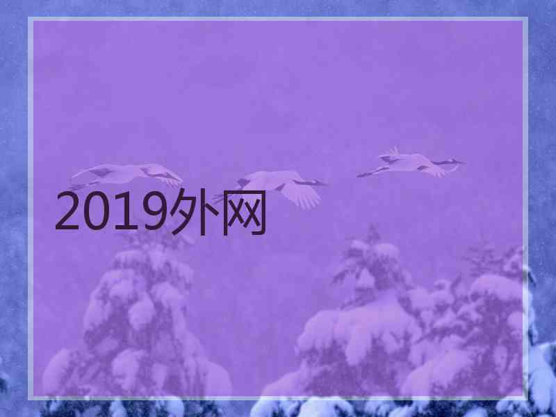 2019外网