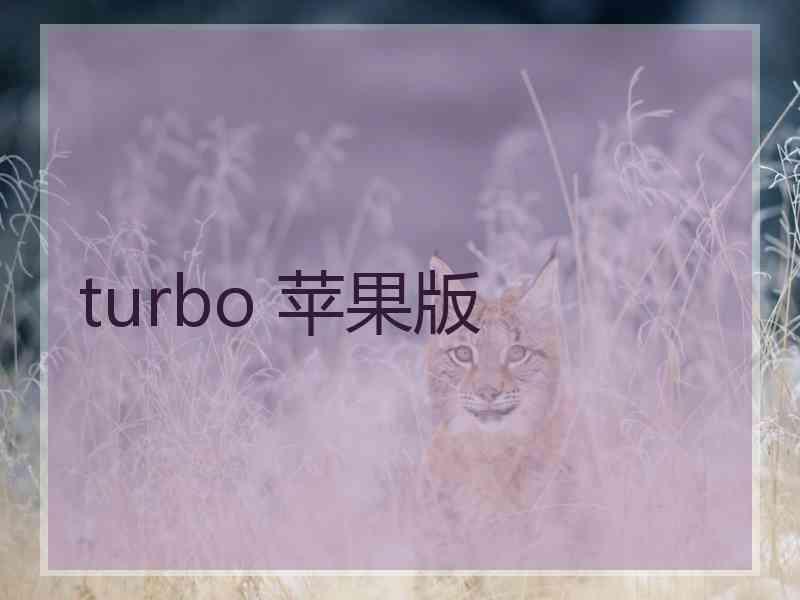 turbo 苹果版