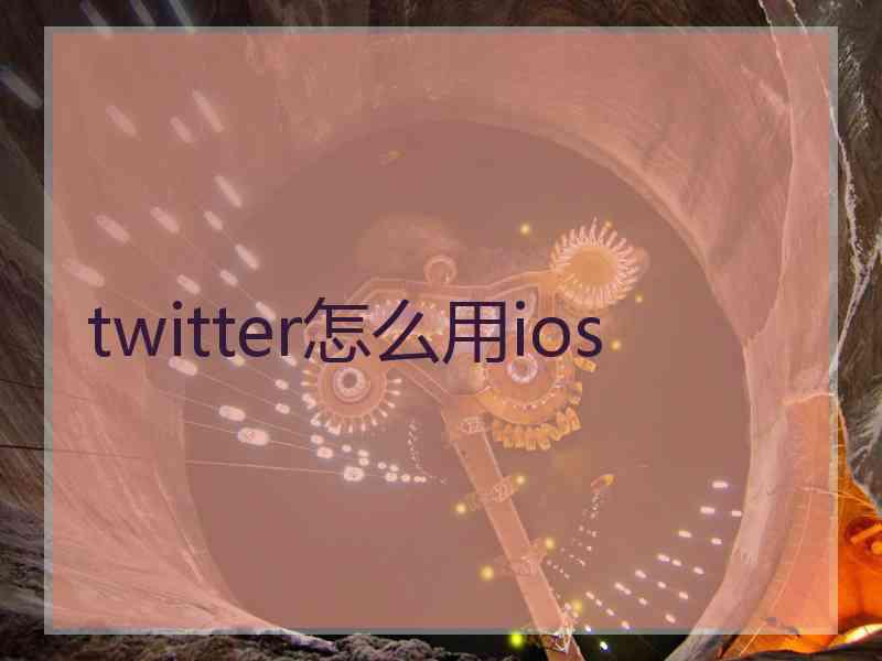 twitter怎么用ios