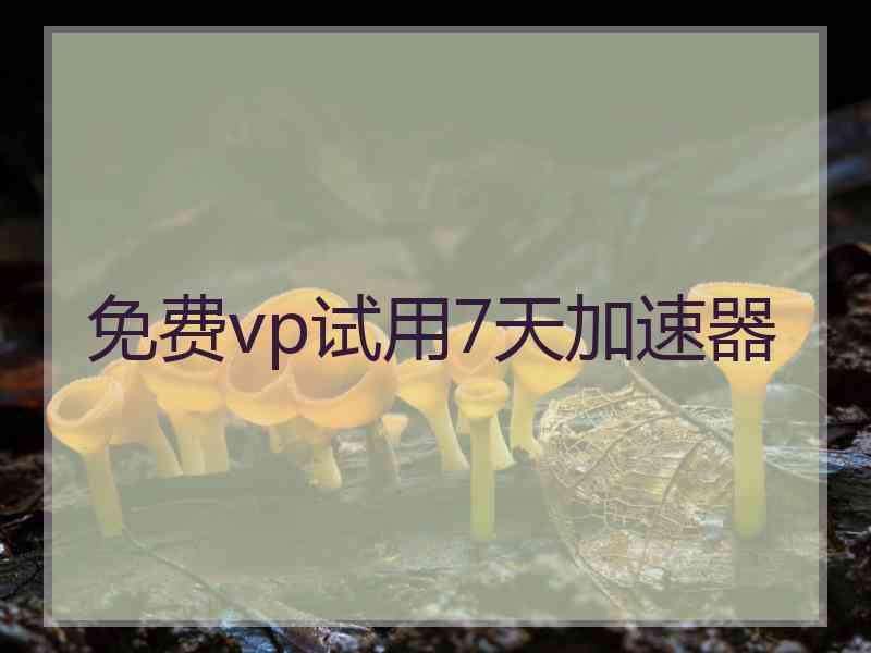 免费vp试用7天加速器