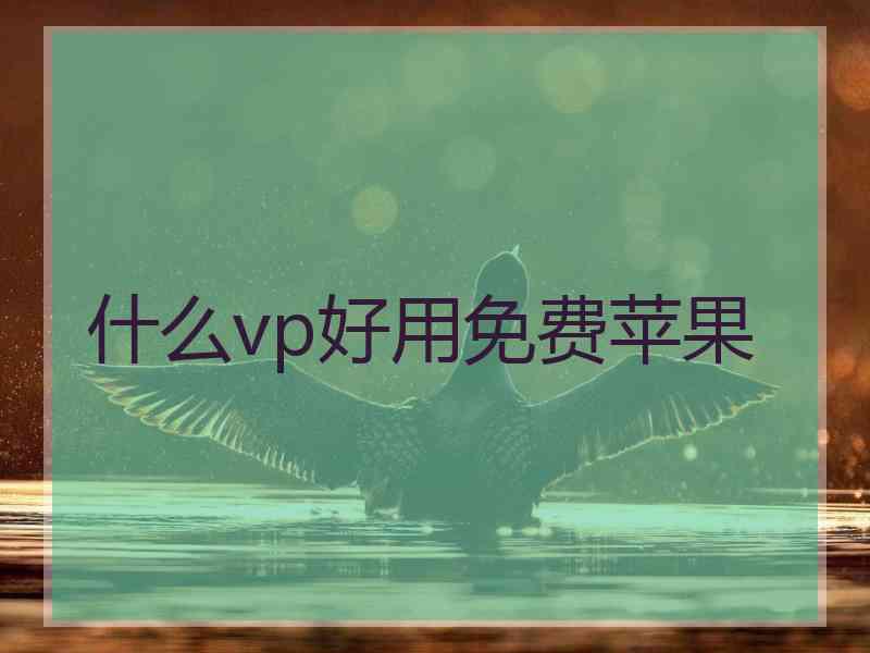 什么vp好用免费苹果