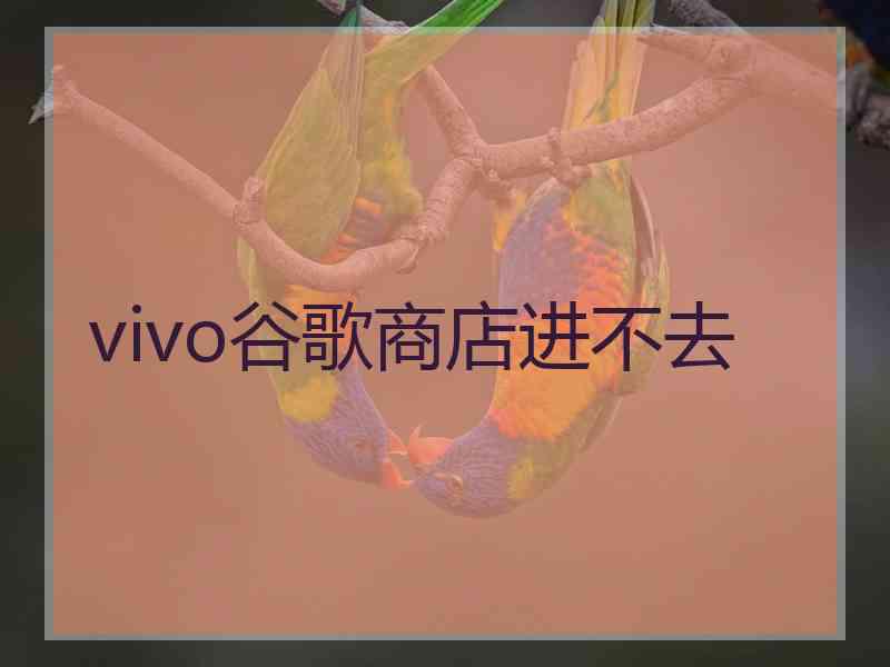 vivo谷歌商店进不去