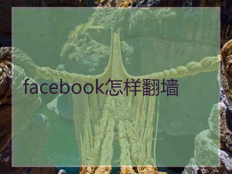 facebook怎样翻墙