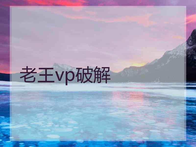 老王vp破解