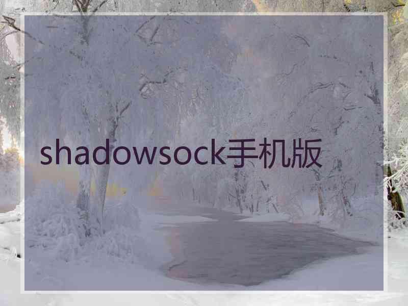 shadowsock手机版