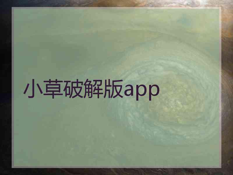 小草破解版app