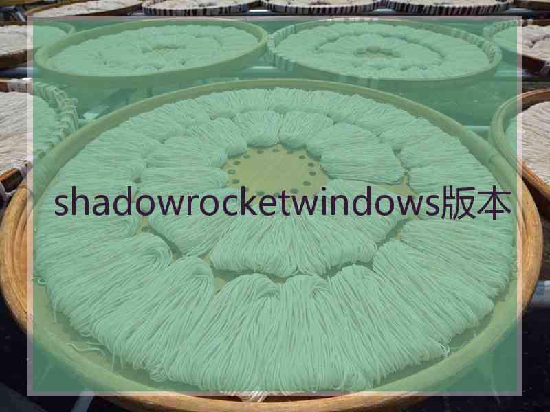 shadowrocketwindows版本