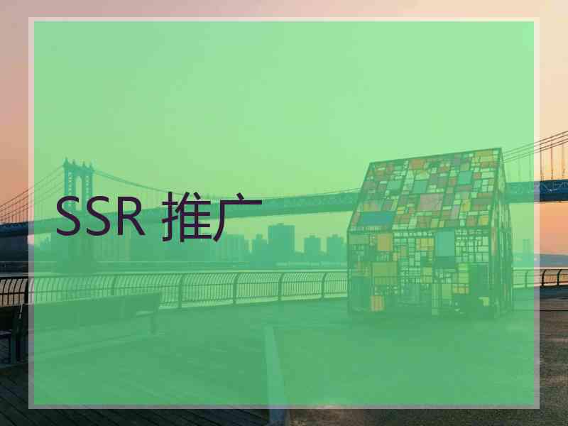 SSR 推广