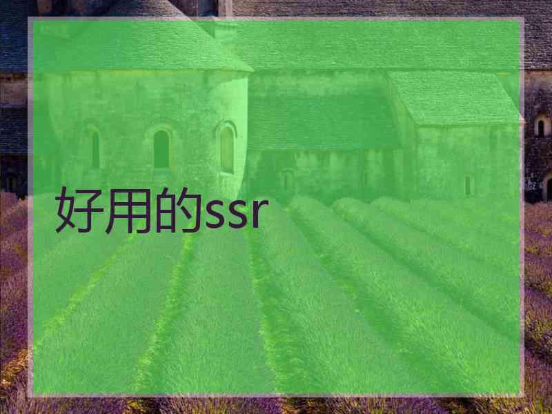 好用的ssr