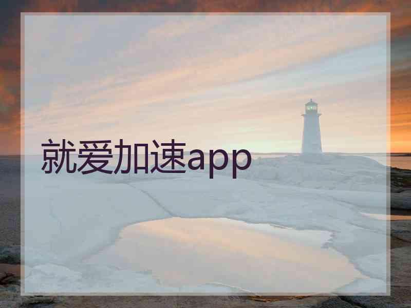 就爱加速app