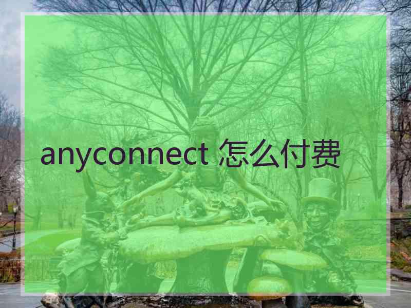 anyconnect 怎么付费