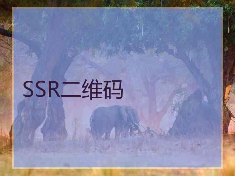 SSR二维码