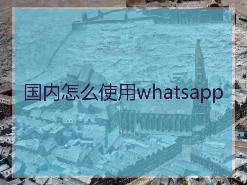 国内怎么使用whatsapp