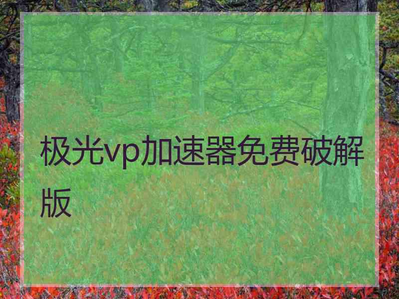 极光vp加速器免费破解版