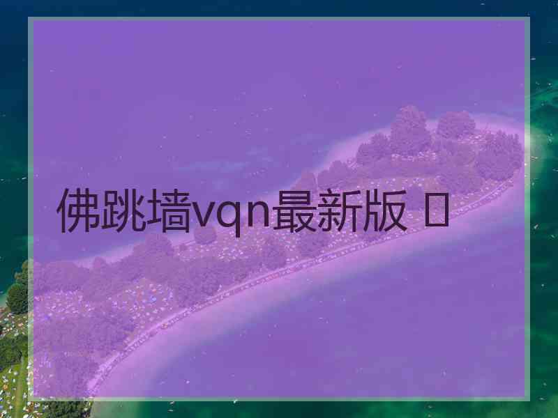 佛跳墙vqn最新版 	