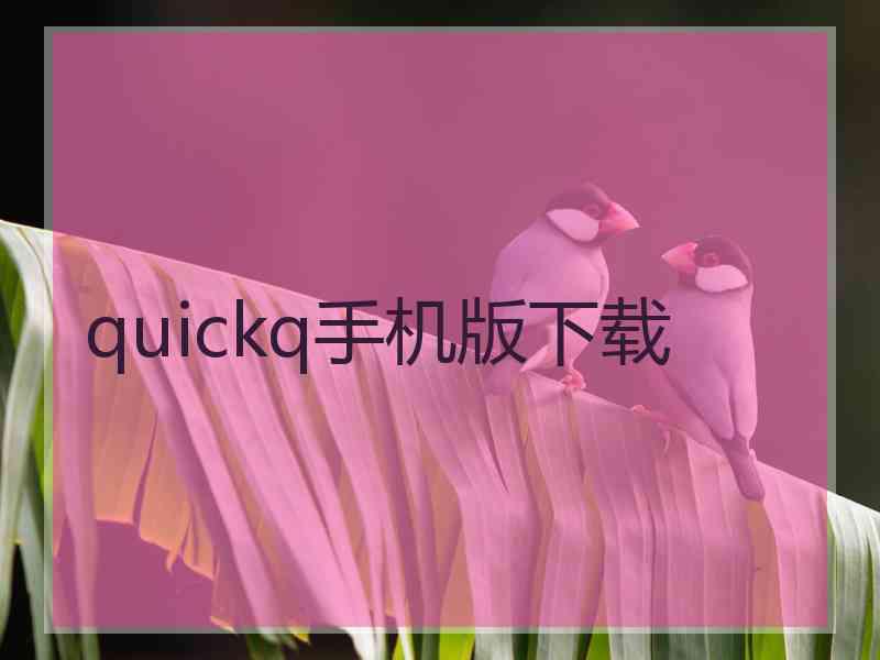 quickq手机版下载