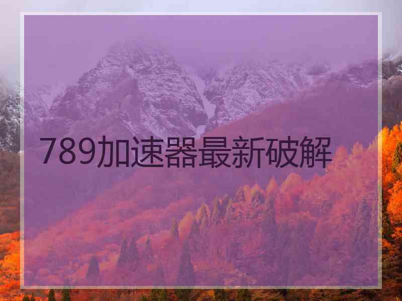 789加速器最新破解