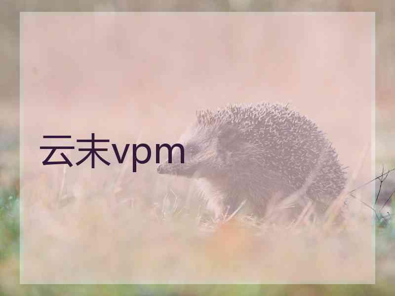 云末vpm