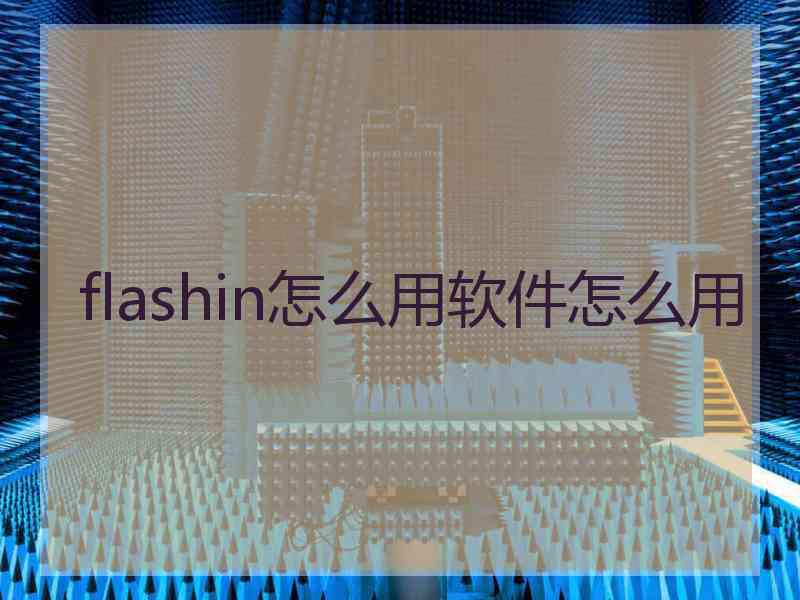 flashin怎么用软件怎么用