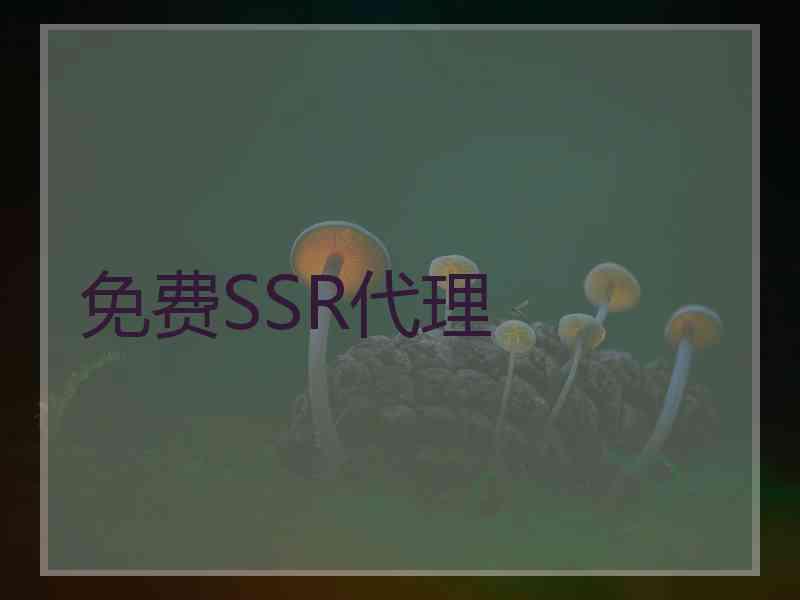 免费SSR代理