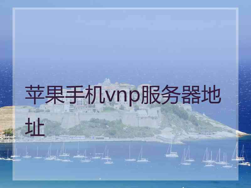 苹果手机vnp服务器地址