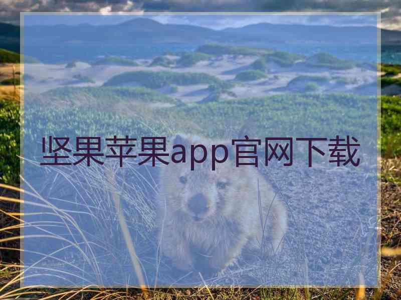 坚果苹果app官网下载