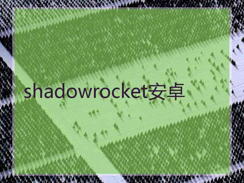 shadowrocket安卓