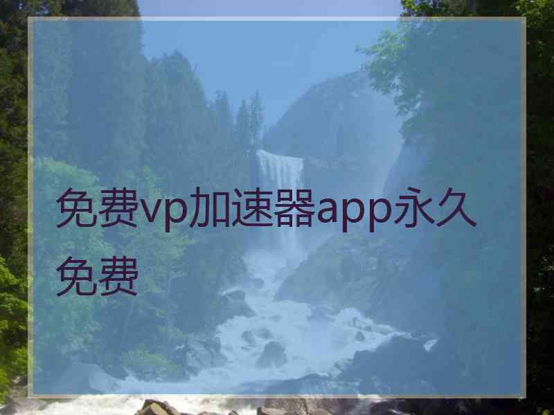 免费vp加速器app永久免费