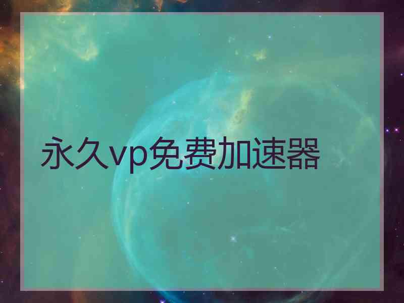 永久vp免费加速器