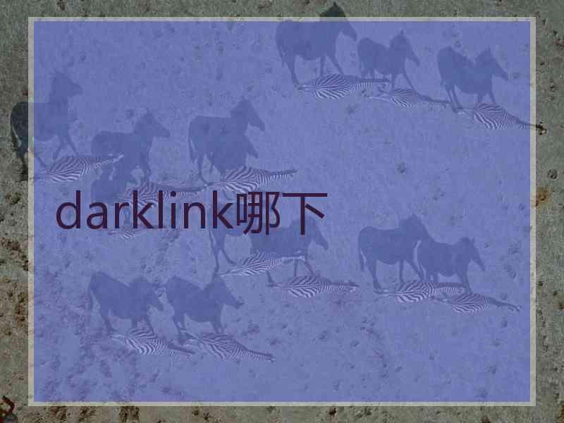 darklink哪下