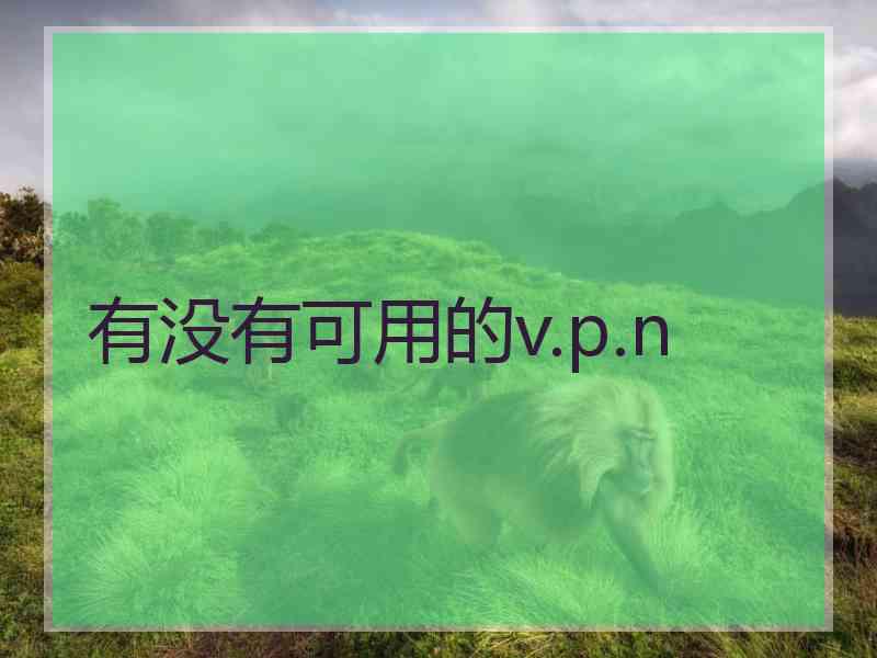 有没有可用的v.p.n