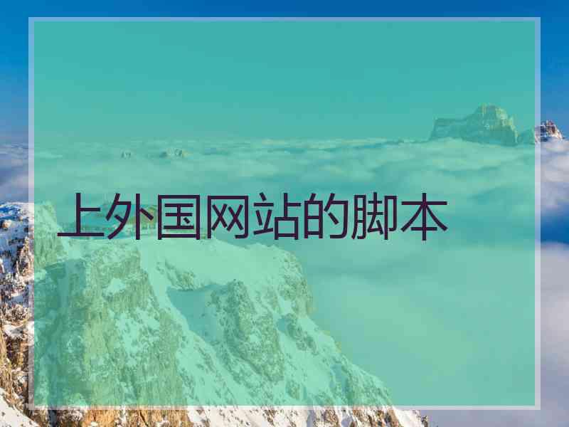 上外国网站的脚本