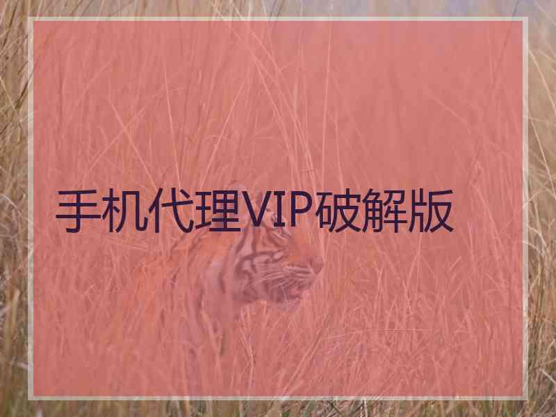 手机代理VIP破解版