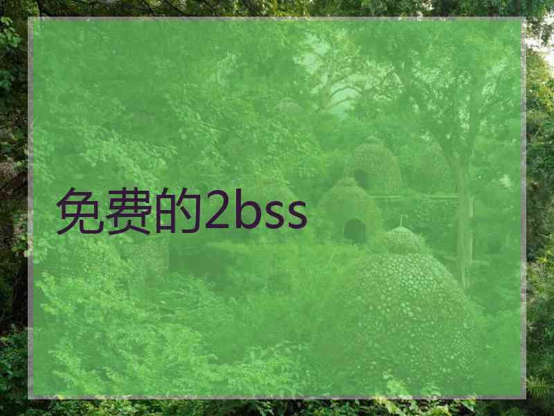 免费的2bss